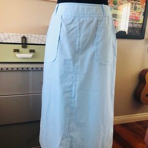 POWDER BLU Cotton Midi Skirt Size 7